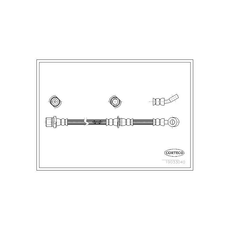 Flexible de frein CORTECO 19033040