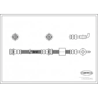 Flexible de frein CORTECO 19033046