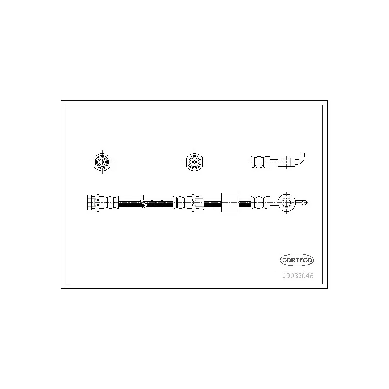 Flexible de frein CORTECO 19033046