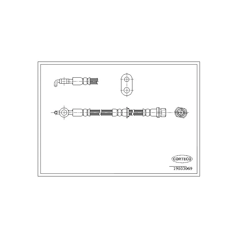 Flexible de frein CORTECO 19033069