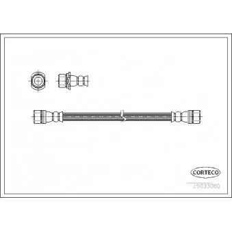 Flexible de frein CORTECO 19033080