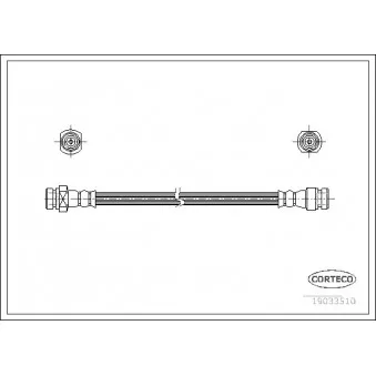 Flexible de frein CORTECO 19033510