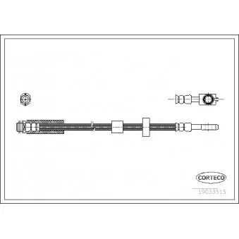 Flexible de frein CORTECO 19033515