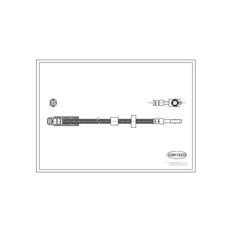 Flexible de frein CORTECO 19033515