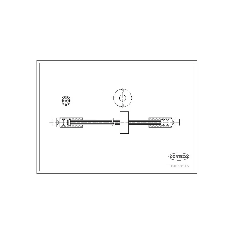 Flexible de frein CORTECO 19033516