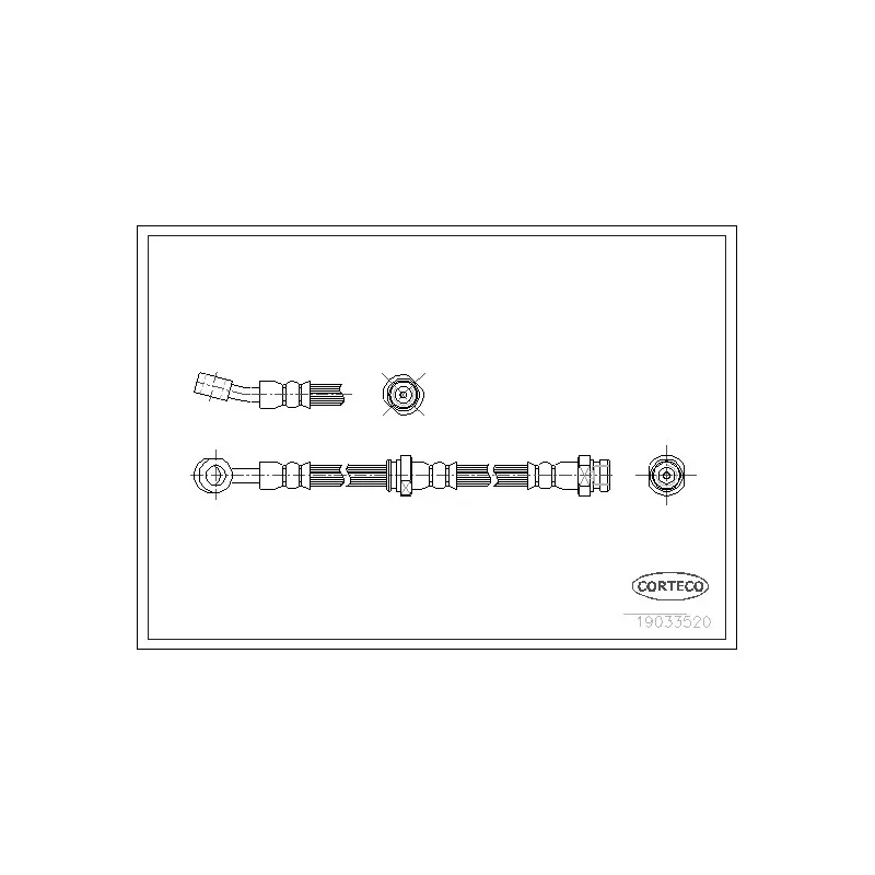 Flexible de frein CORTECO 19033520