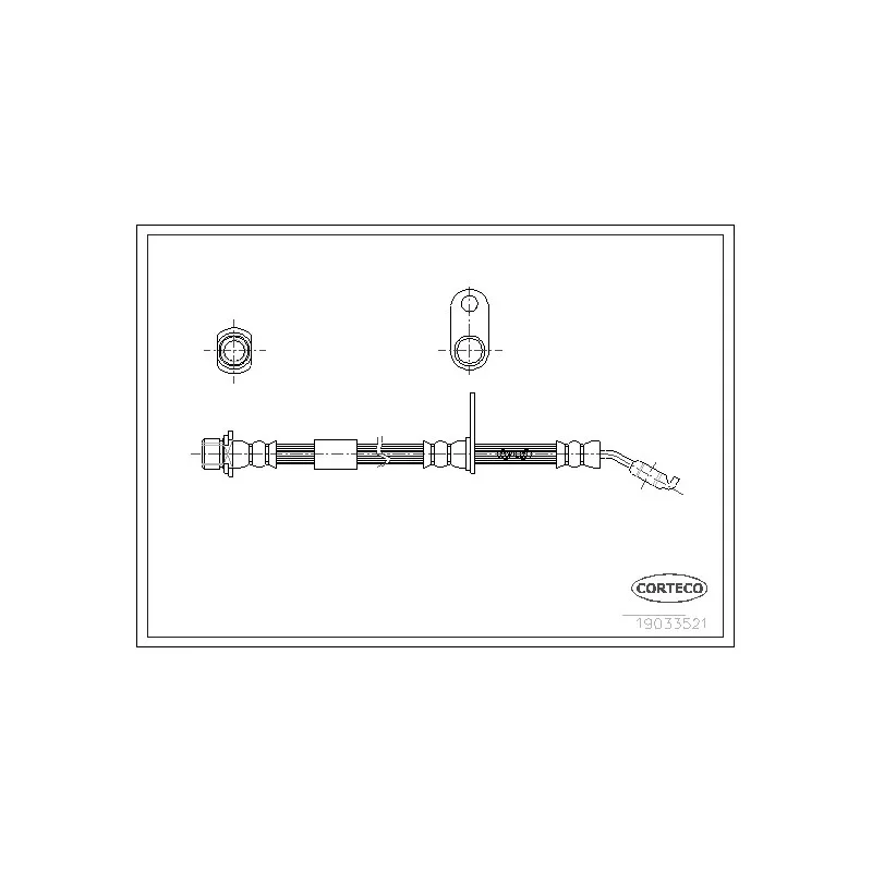 Flexible de frein CORTECO 19033521