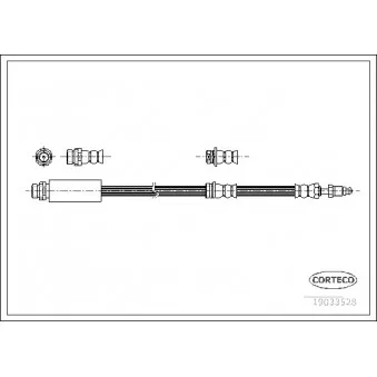 Flexible de frein CORTECO 19033528