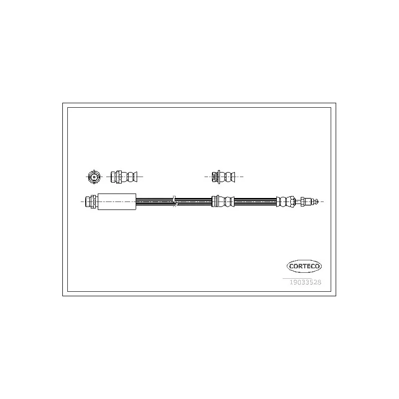 Flexible de frein CORTECO 19033528