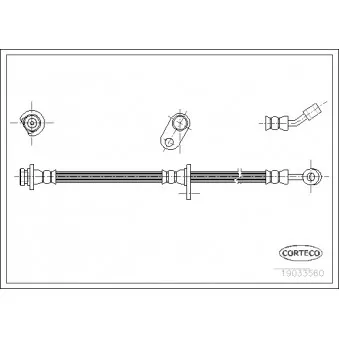 Flexible de frein CORTECO 19033560