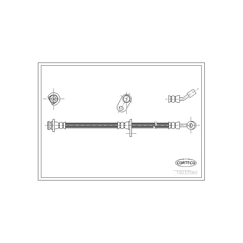 Flexible de frein CORTECO 19033560