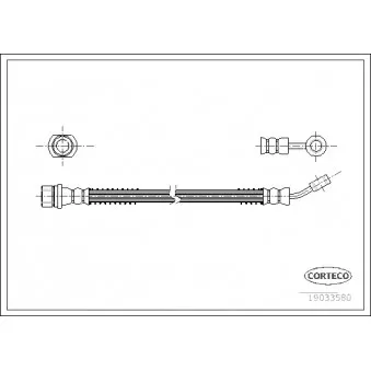 Flexible de frein CORTECO 19033580