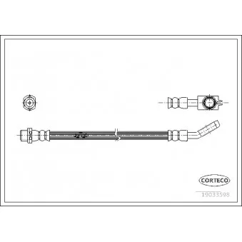 Flexible de frein CORTECO 19033598