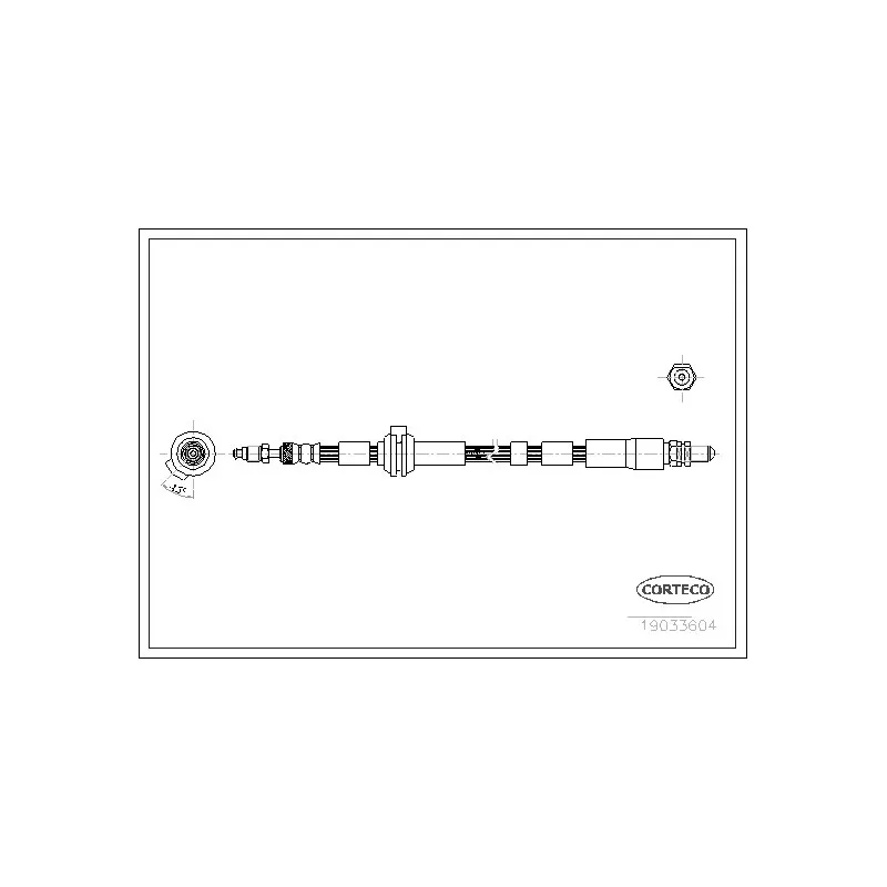 Flexible de frein CORTECO 19033604