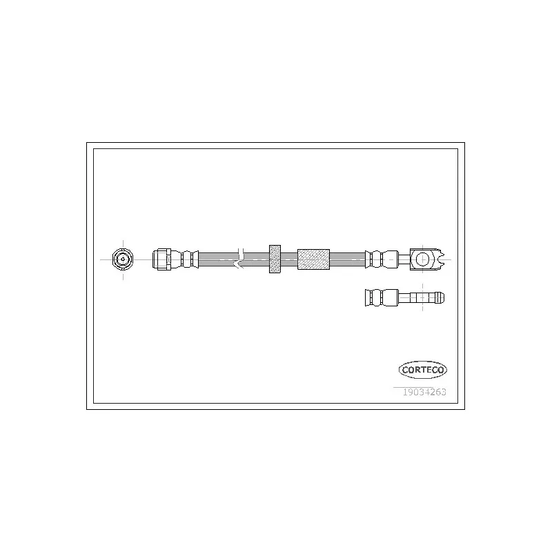 Flexible de frein CORTECO 19034263