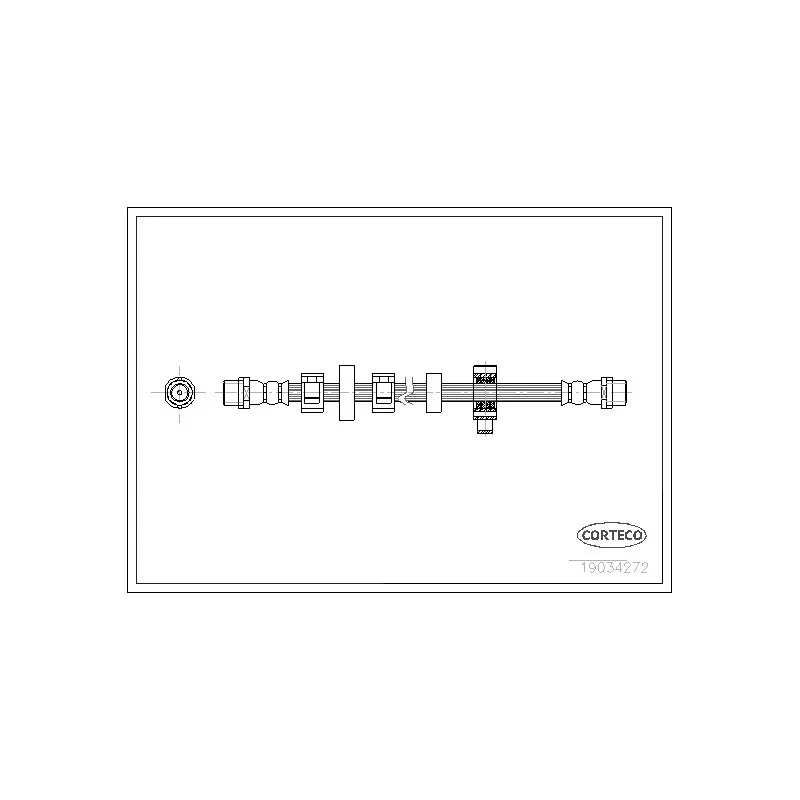 Flexible de frein CORTECO 19034272