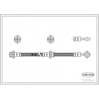 Flexible de frein CORTECO 19035045