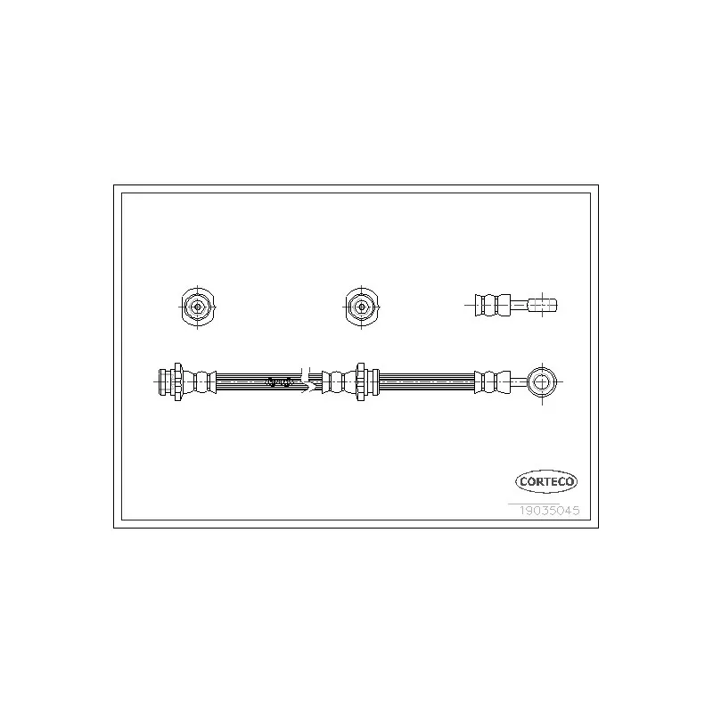 Flexible de frein CORTECO 19035045