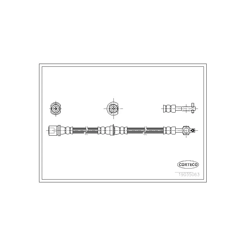 Flexible de frein CORTECO 19035063