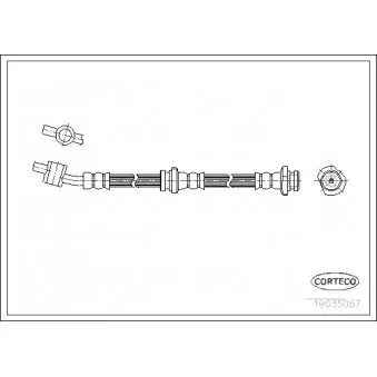 Flexible de frein avant droit CORTECO 19035087