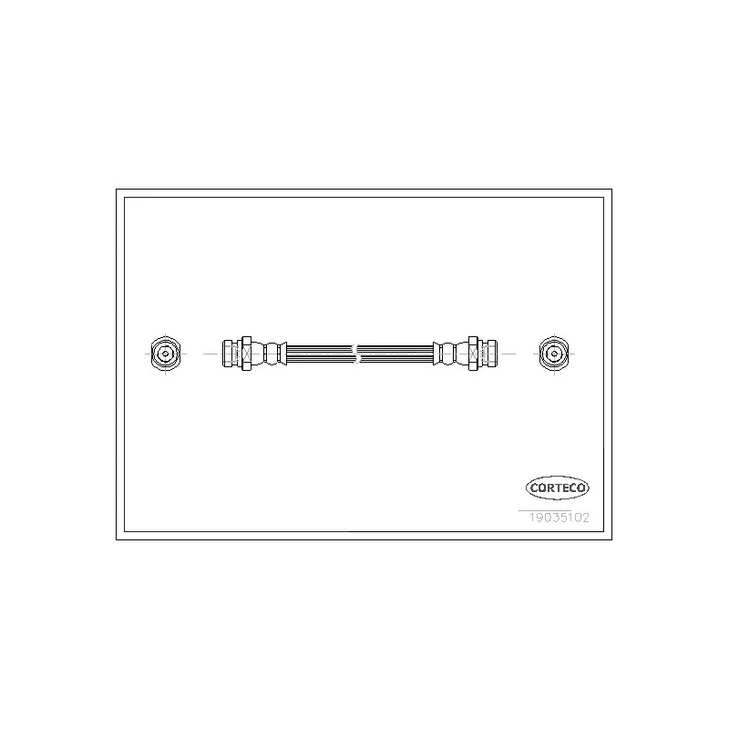 Flexible de frein CORTECO 19035102