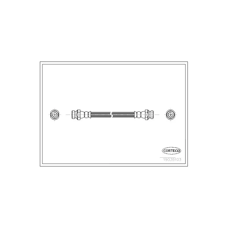 Flexible de frein CORTECO 19035103