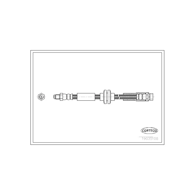 Flexible de frein CORTECO 19035108