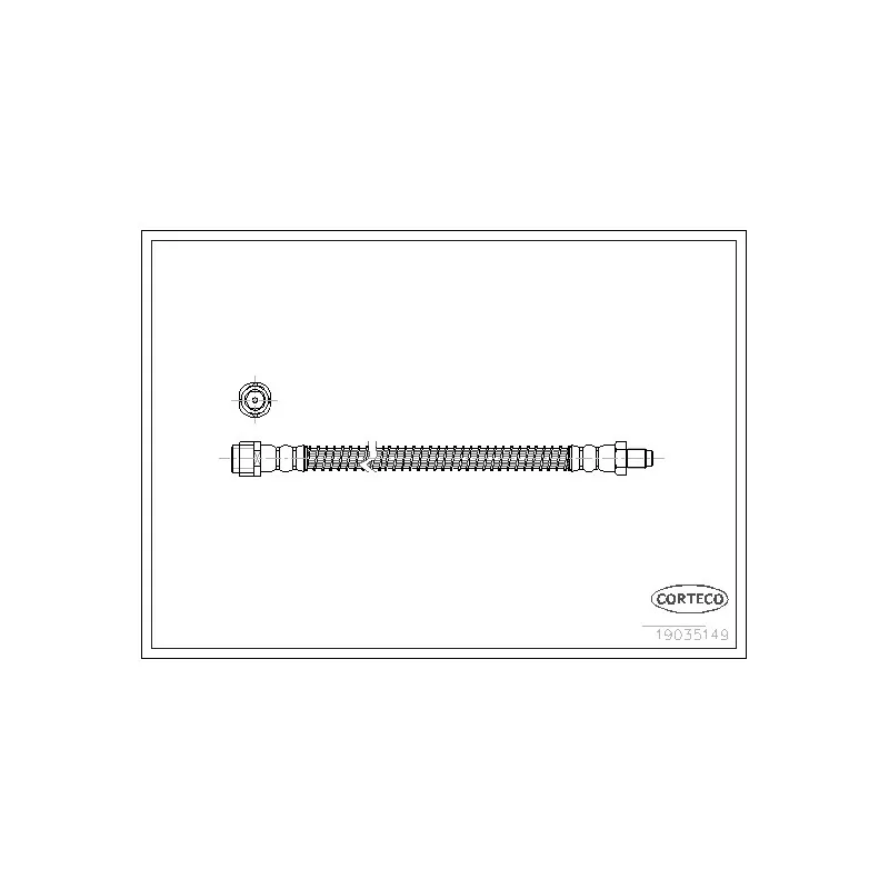 Flexible de frein CORTECO 19035149