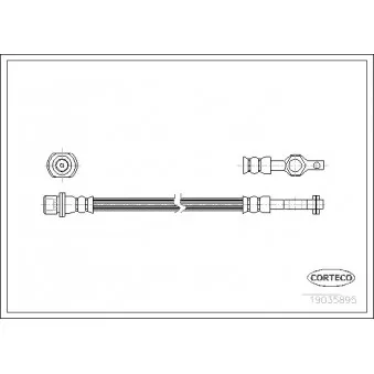 Flexible de frein CORTECO 19035895