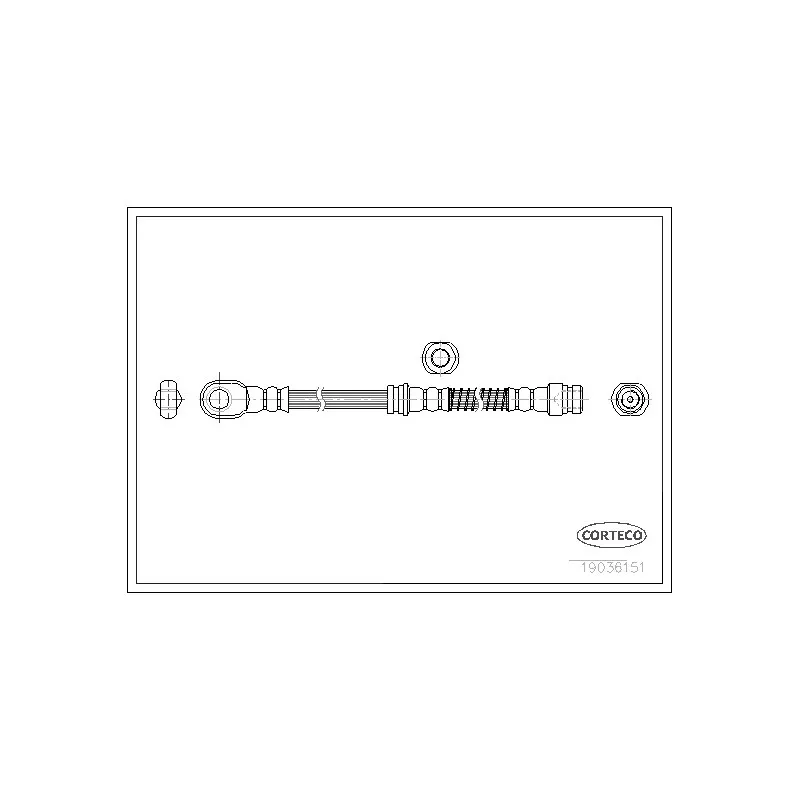 Flexible de frein CORTECO 19036151