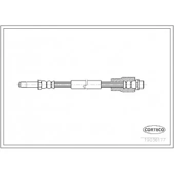 Flexible de frein CORTECO 19036177