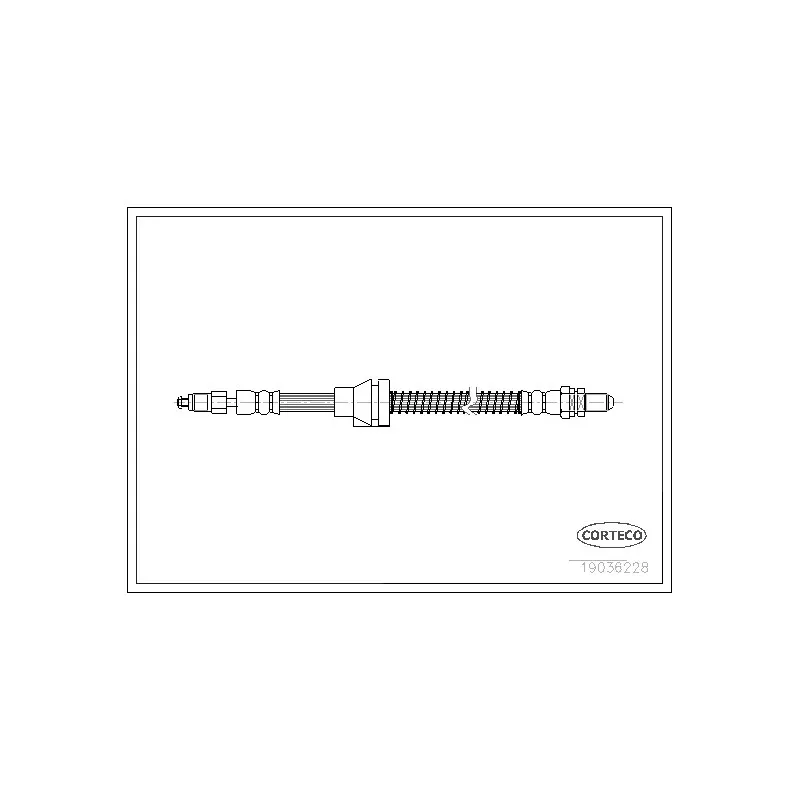 Flexible de frein avant droit CORTECO 19036228