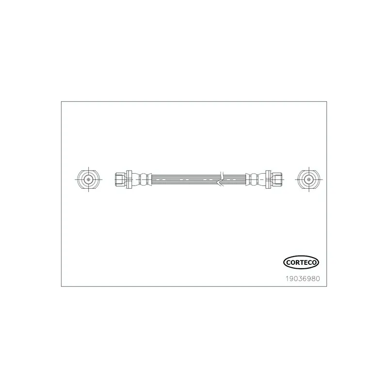 Flexible de frein arrière droit CORTECO 19036980