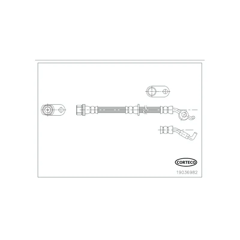 Flexible de frein CORTECO 19036982