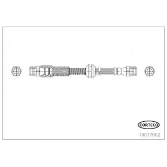 Flexible de frein CORTECO 19037002