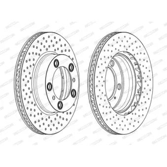 Disque de frein avant droit FERODO DDF2027RC-1