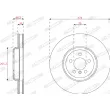 Disque de frein arrière droit FERODO DDF2042RC-1 - Visuel 2