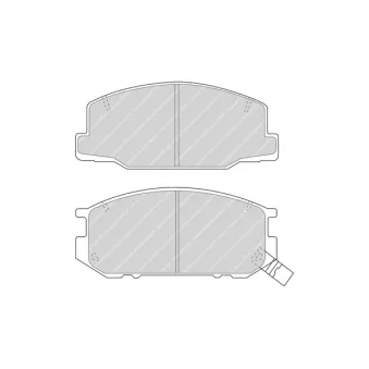 Jeu de 4 plaquettes de frein avant FERODO FDB932