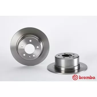 Jeu de 2 disques de frein arrière BREMBO 08.9556.10