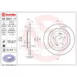 Jeu de 2 disques de frein arrière BREMBO 08.D221.11 - Visuel 2