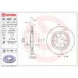 Jeu de 2 disques de frein avant BREMBO 09.4987.21 - Visuel 2