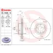 Jeu de 2 disques de frein avant BREMBO 09.5566.10 - Visuel 2