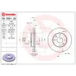 Jeu de 2 disques de frein avant BREMBO 09.5581.20 - Visuel 2