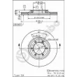 Jeu de 2 disques de frein avant BREMBO 09.5705.10 - Visuel 2