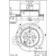 Jeu de 2 disques de frein arrière BREMBO 09.5706.10 - Visuel 2