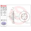 Jeu de 2 disques de frein avant BREMBO 09.5844.21 - Visuel 2