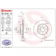 Jeu de 2 disques de frein avant BREMBO 09.6725.10 - Visuel 2