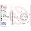 Jeu de 2 disques de frein avant BREMBO 09.7701.11 - Visuel 2