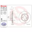 Jeu de 2 disques de frein avant BREMBO 09.8655.20 - Visuel 2