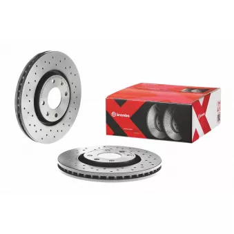 Jeu de 2 disques de frein avant BREMBO 09.8760.1X